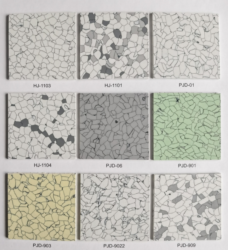 Anti Static esd floor tiles color chart 1